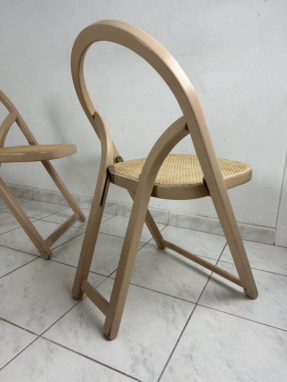 Image 1 of 6x Sedia pieghevole italiana Gigi Sabadin per Crassevig modello Arca