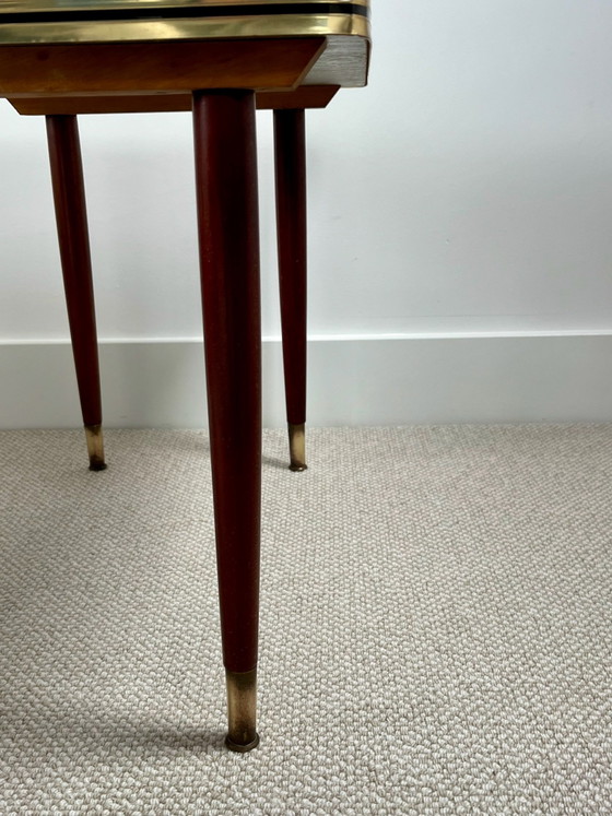 Table basse / Table d'appoint design Mid-Century (Années 50/60) – Tables d'appoint, Métal, Bois (photo 5 of 6)