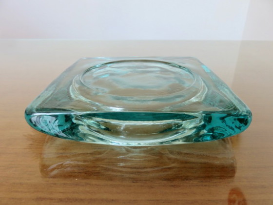 Image 1 of Bloque de vidrio "Saint Gobain", Francia, 1970, organizador de bolsillo o cenicero