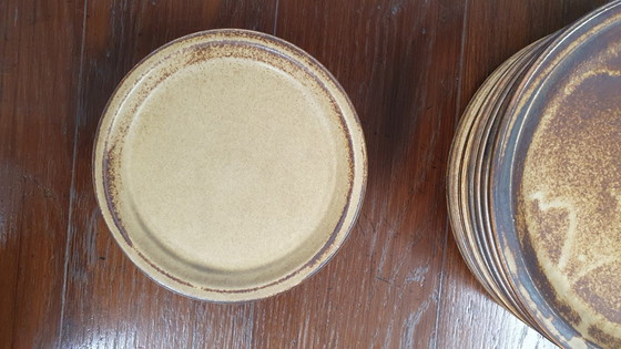 Image 1 of Vaisselle vintage 50pcs assiettes LILIEN PORZELLAN Autriche Caroline série Umbra brutaliste