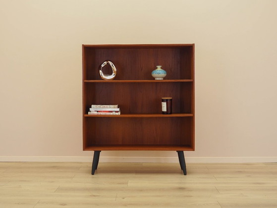 Image 1 of Teakhouten boekenkast, Deens ontwerp, jaren 70, vervaardigd door Clausen & Søn