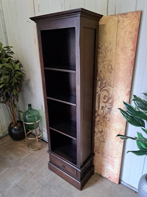 Teak bookcase dim. 58x34cm and 181cm high