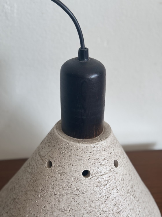 Image 1 of Vintage brutalist ceramic pendant lamp