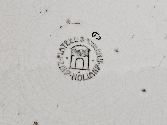 Image 1 of Plateelbakkerij Zuid-Holland - Piatto commemorativo - Terracotta - Gouda - 1909