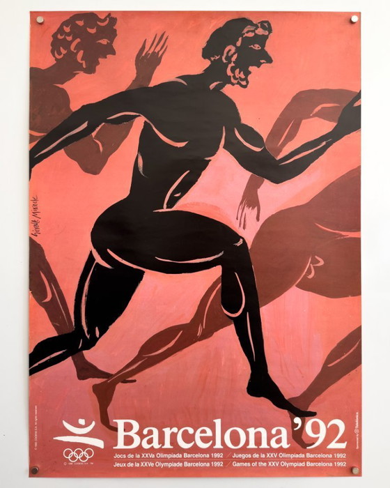 Image 1 of Barcelone 1992-1990 – Affiche olympique originale de Ricard Giralt « Miracle » | 70 × 50 cm | Espagne