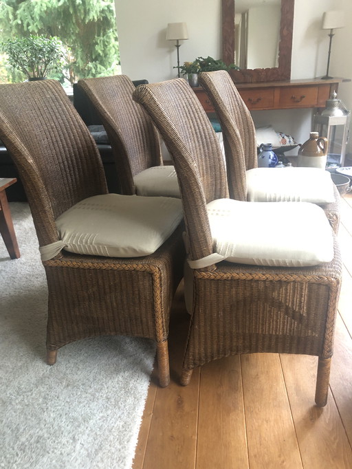 Set di 6 sedie da pranzo Lloyd Loom