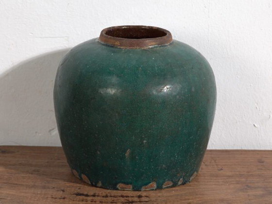 Antieke geglazuurde keramische vaas (ca. 1820) #14 – Vazen (photo 24 of 34)