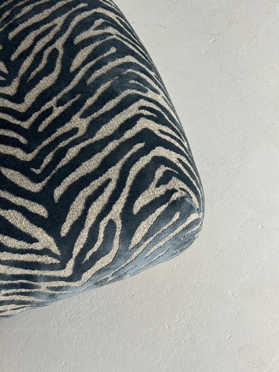 Image 1 of Armchair Big Pine in royal blue fabric