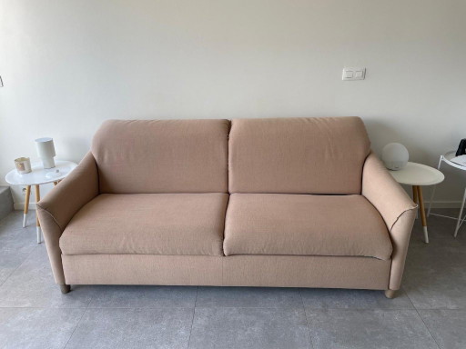 Sesido Galaxio Luxe Slaapbank - 160x197 cm Matras in beige textiel
