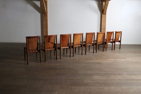 Image 1 of Set di 8 sedie da pranzo Ilmari Tapiovaara per La Permanente Mobili Cantù, anni '60
