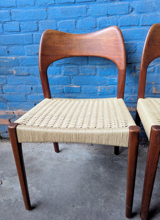 Image 1 of Silla 4x de mediados de siglo - Arne Hovmand Olsen para Mogens Kold