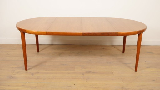 Tavolo da pranzo rotondo vintage | Teak | Allungabile | 120 - 220 cm