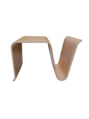 Curved Wooden Side Table