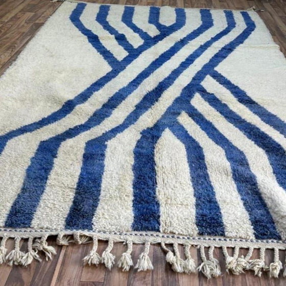 Alfombra tradicional Beni Ouraine hecha a mano, tamaño 2/3 m – Aime Té, Wool (photo 3 of 9)