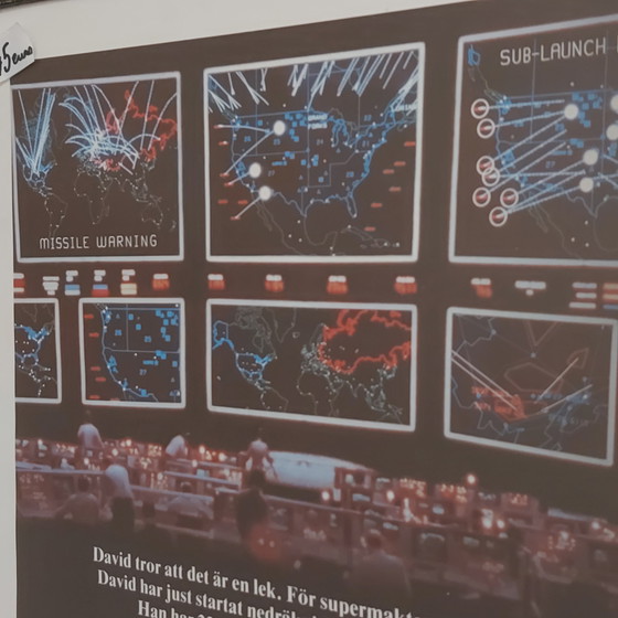 Image 1 of Wargames 1983 Schwedisches Original-Kinoplakat