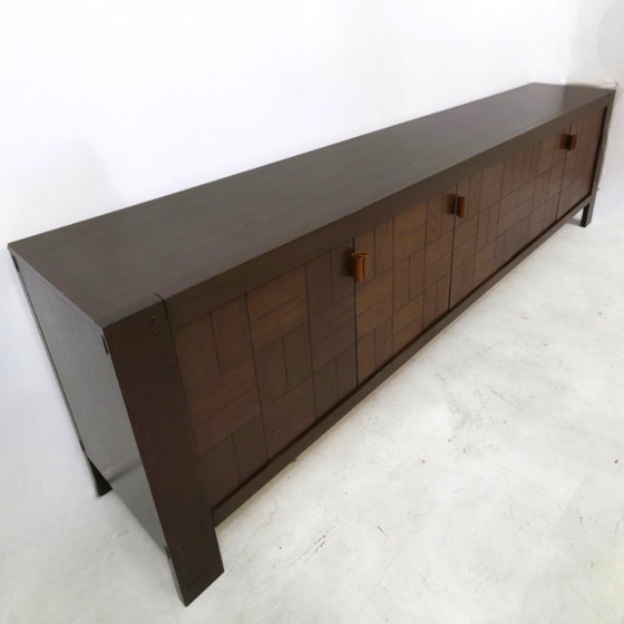Image 1 of Brutalist sideboard by Frans Defour 280 cm 70's design Moderna series
