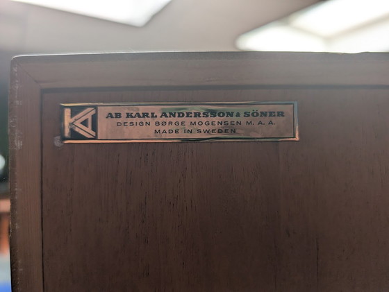 Image 1 of Vintage Wardrobe / Shoe Cabinet, Production By Karl Andersson, Danish Design By Borge Mogensen