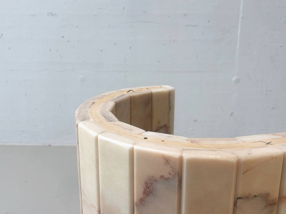 Mesa de comedor de cuarzo rosa, fabricada en Italia en la década de 1980. – made in italy, Mesas de comedor (photo 12 of 17)