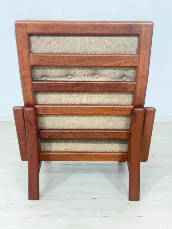 Fauteuil design danois milieu du siècle / Fauteuil en teck / Fauteuil années 1960 / Fauteuil danois en teck / (photo 8 of 9)