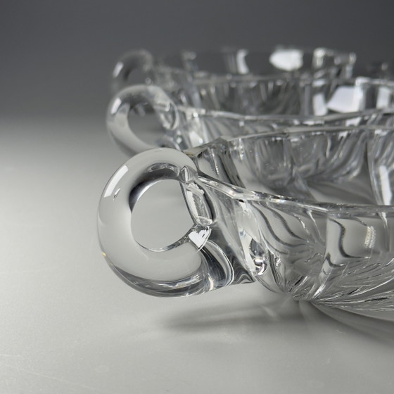 Image 1 of Val Saint Lambert – Dessertservice (6) – Muscheln – Kristall – ROYAL