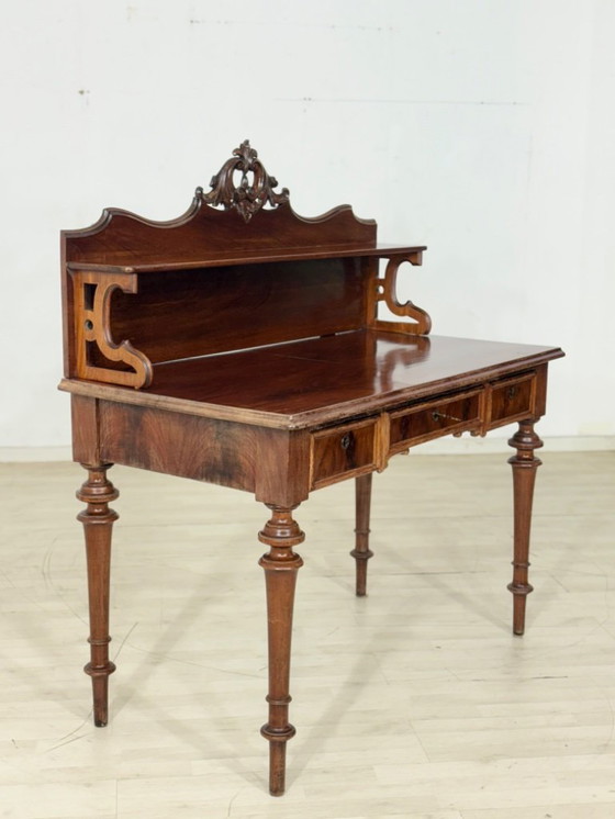 Image 1 of Beautiful antique Gründerzeit desk, office table, circa 1880