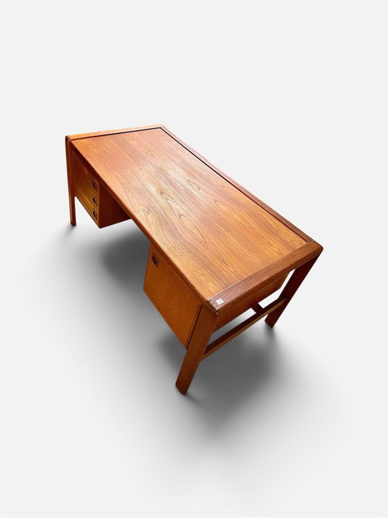 Scrivania scandinava in teak di HP Hansen, Danimarca 1970 – Mobili, Legno (photo 4 of 7)