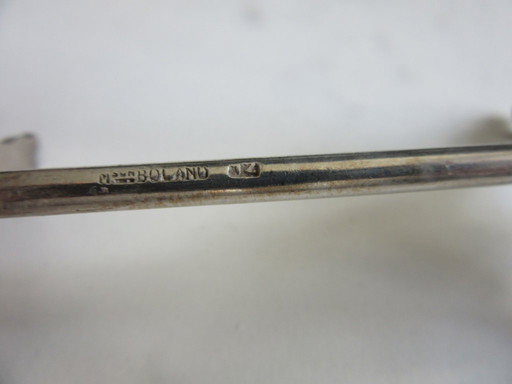 Boland Belgium 12 silver plated knife rests cutlery rests art nouveau style 