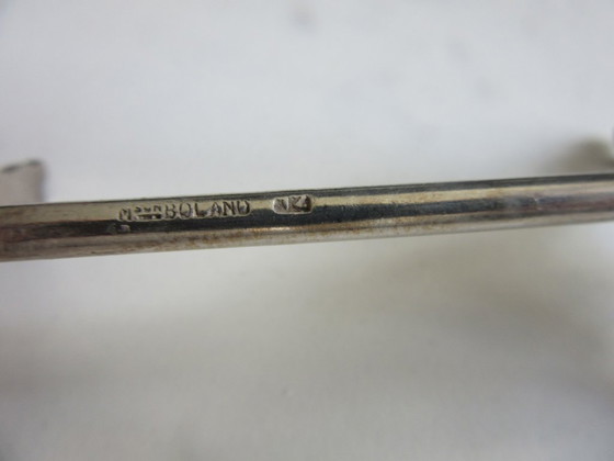 Image 1 of Boland Belgium 12 silver plated knife rests cutlery rests art nouveau style 