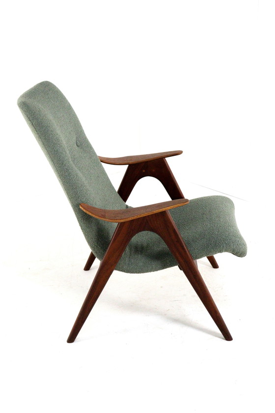 Image 1 of Louis van Teeffelen per Wébé poltrona vintage con rivestimento nuovo