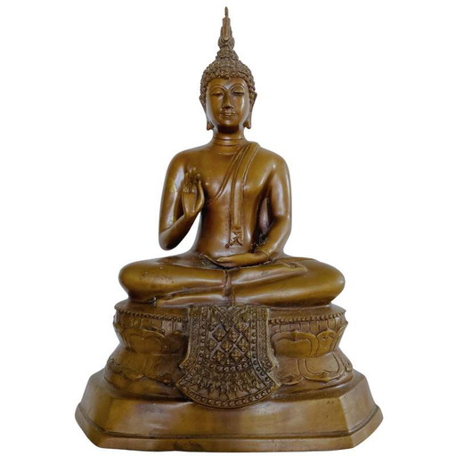 Buda tailandés de bronce lote 185