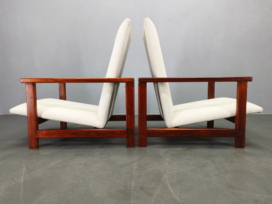 Image 1 of Pair of Mid-Century Pine Lounge Chairs, Czechoslovakia 1970s