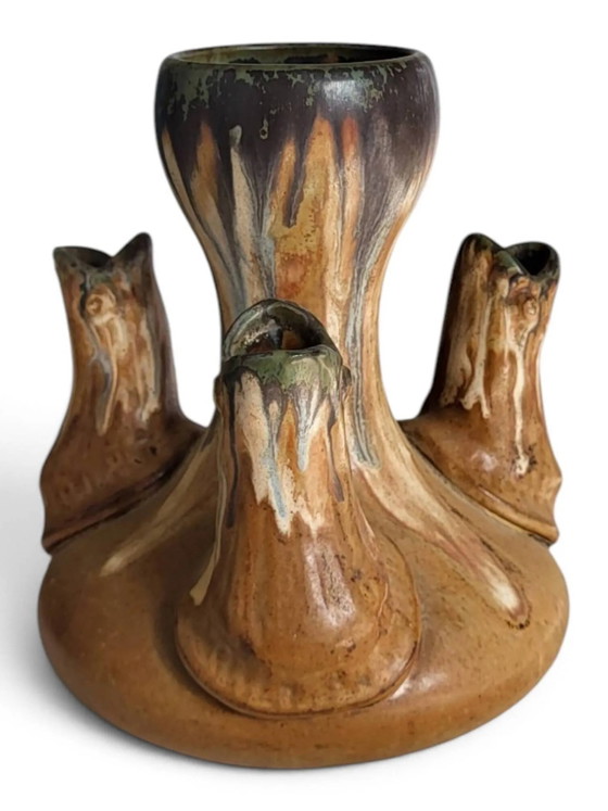 Stoneware vase signed by the tip Alfred Lebret ( ) – Porcelain, Art Deco (photo 8 of 8)