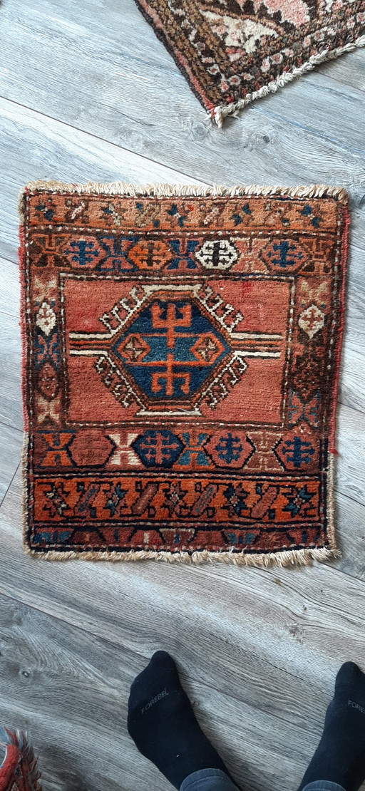 Handgeknüpfter Stammes-Mini-Teppich – vloerkleden en tapijten, Wool