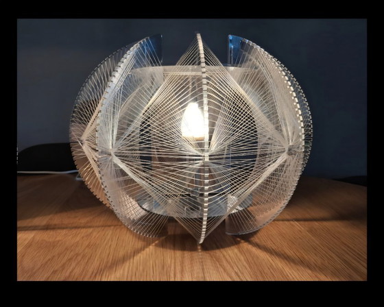Image 1 of Set aus 2 Muno 'The Wire' Wand-/Tischlampen – Space Age (Paul Secon Stil)