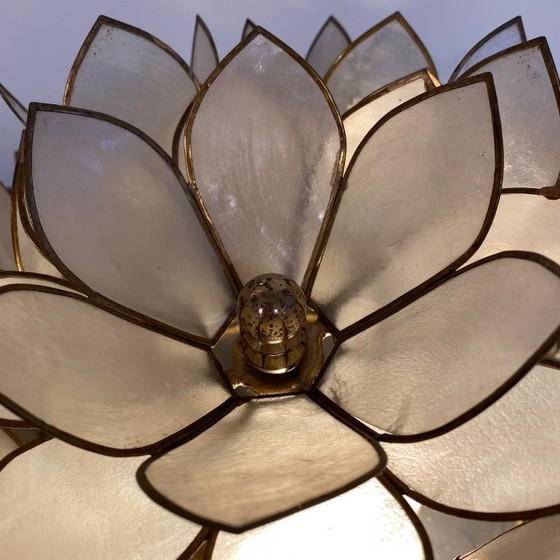Image 1 of Vintage Rausch capiz ceiling lamp
