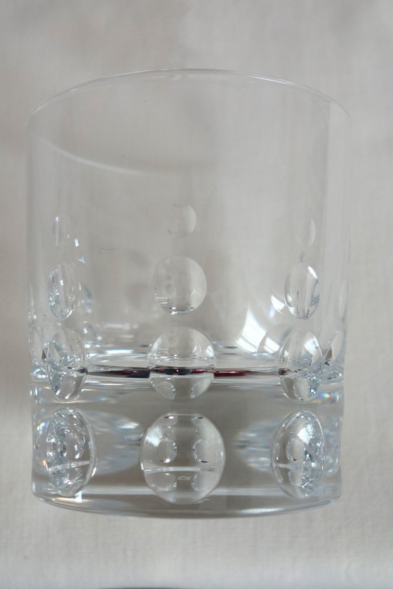 Image 1 of 6 heavy crystal whisky glasses by JG Durand