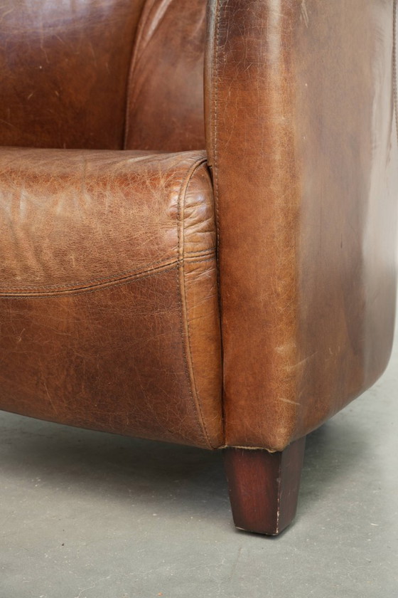 Fauteuil Aviator Design en cuir de vachette couleur cognac – Leather (photo 11 of 12)
