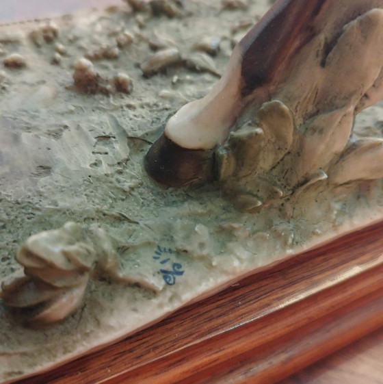 Image 1 of ​Large Capodimonte Porcelain Galloping Horse - Signed G. Armani (Mid-Century Modern)