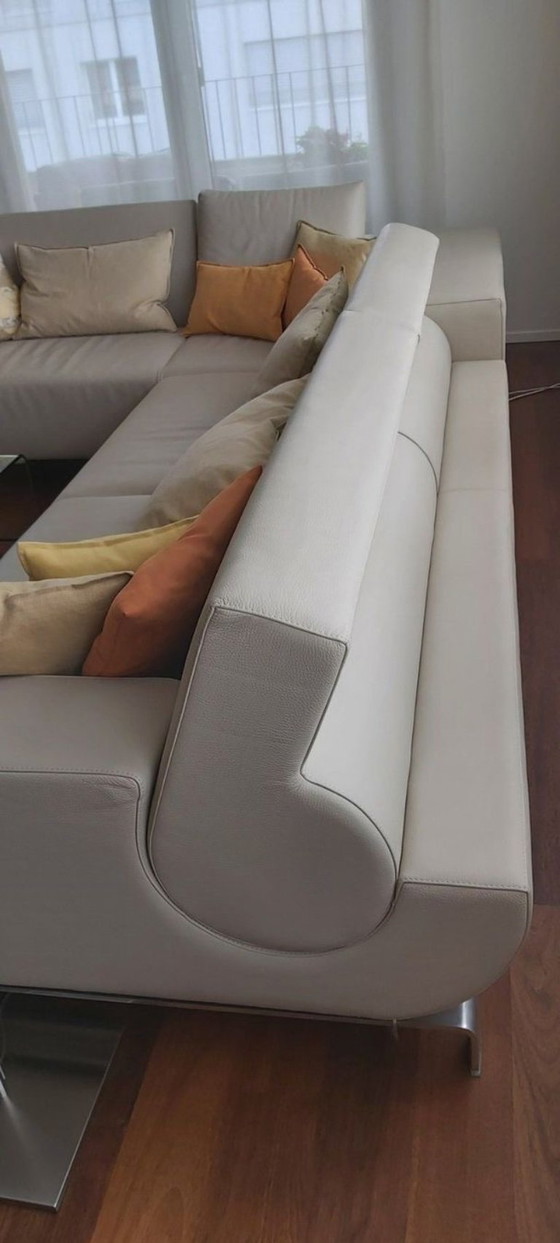 Sofá esquinero exclusivo Leolux B-Flat Design en perfecto estado. – Sofás esquineros, Aluminium (photo 3 of 8)