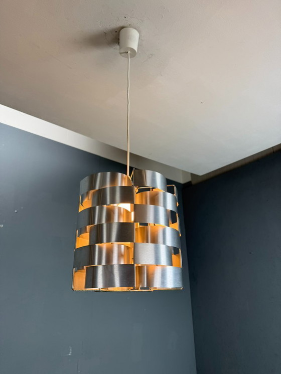 Image 1 of Lampada a sospensione in alluminio Max Sauze, Mid-Century Modern, Francia, anni '70