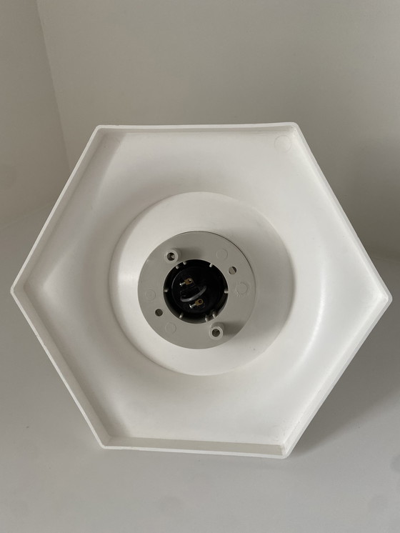 Image 1 of Vintage Dutch hexagonal mid-century ceiling lamp - wall lamp 1970s.