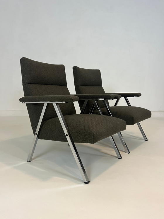Chaises & fauteuils vintage – Années 1970 – Textile, Chrome, Modern (photo 6 of 7)