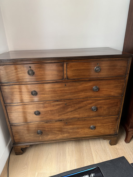 Antike englische Kommode/Schrank – Stil Georg III. – Mahagoni