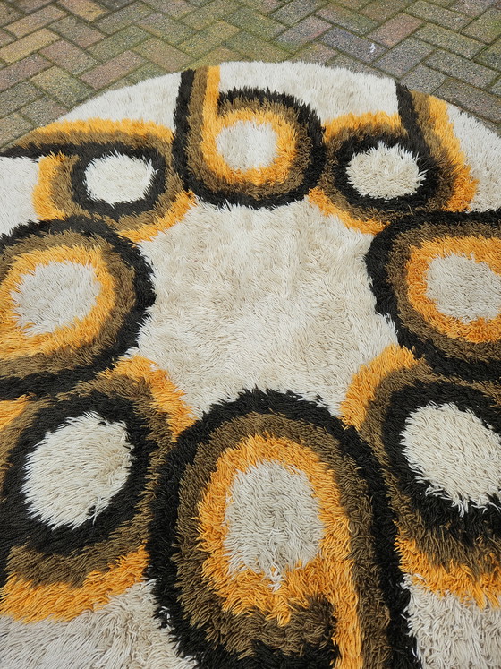 Image 1 of Tapis en laine Rya de l'ère spatiale