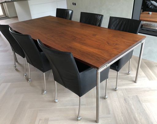 Bert Plantagie Walnut Dining Table