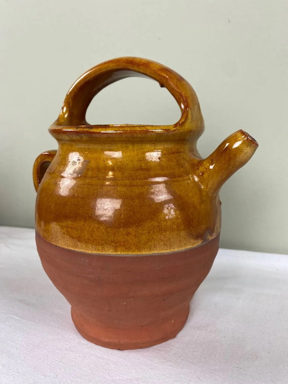 Ochre terracotta water bottle – Glass & Decanter (photo 5 of 12)