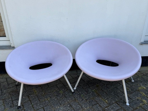 Pair of Philippe Starck Ploof Chairs for Kartell