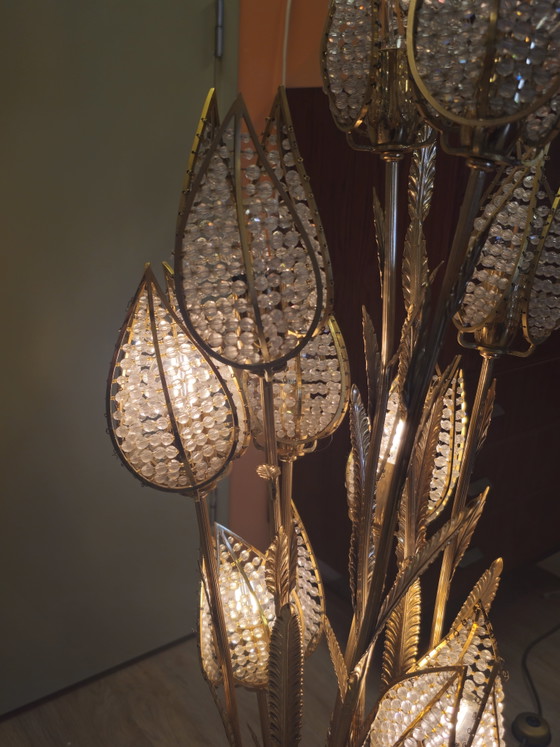 Vintage PALWA Tulip Floor Lamp Table Lamp Brass – Floor lights, Metal (photo 10 of 15)