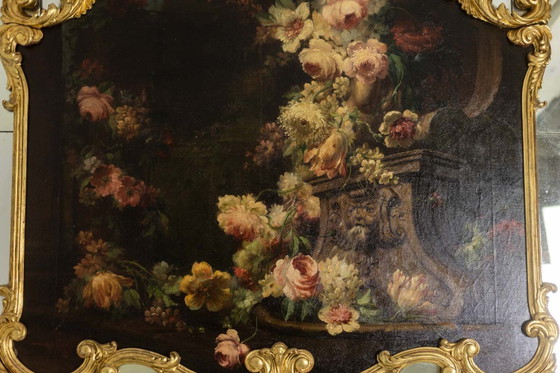 Image 1 of Grand miroir trumeau, de style Louis XV. 1950s.