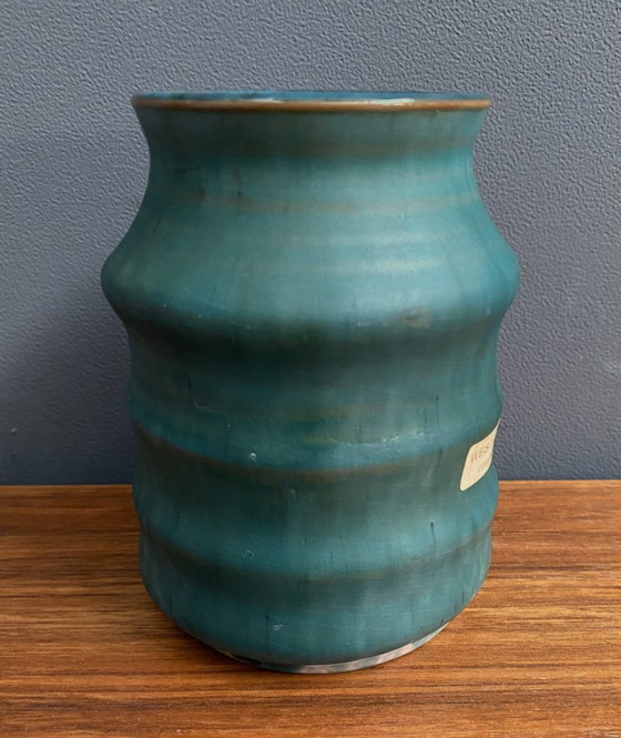 Image 1 of Westraven ceramique Utrecht blue vase 1970s